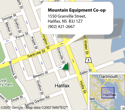 Plan des environs du magasin d'Halifax