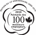 Palmarès des 100 meilleurs employeurs 2010 Palmarès des 100 meilleurs employeurs 2010