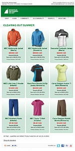 Clearance Promotion Sample