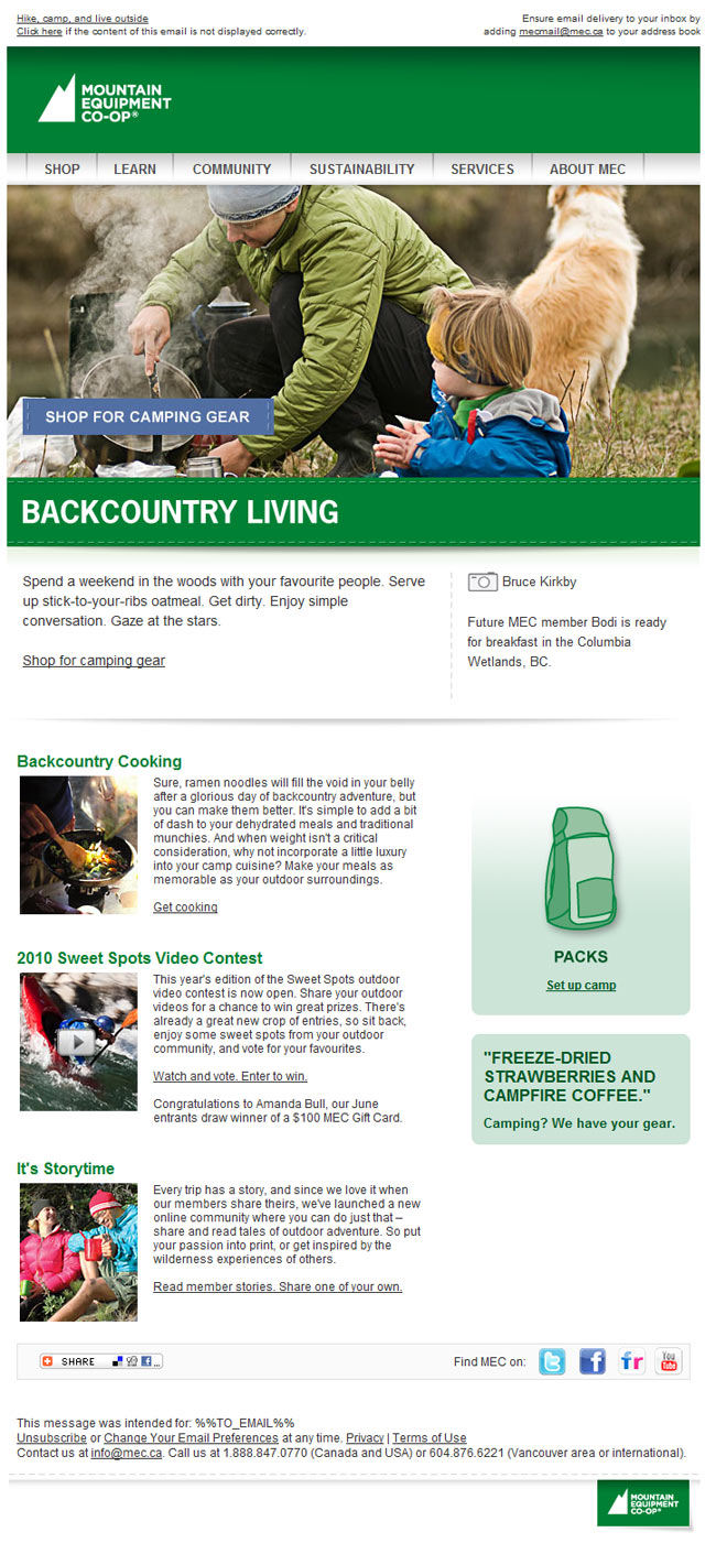 MEC Newsletter Sample