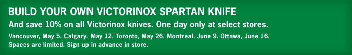 Build your own Victorinox Spartan knife